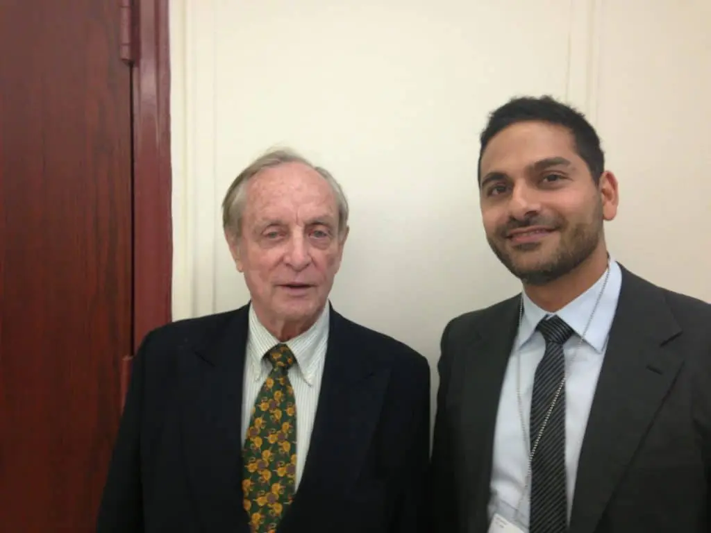 Dr Jack Zoumaras with Donald Wood-Smith