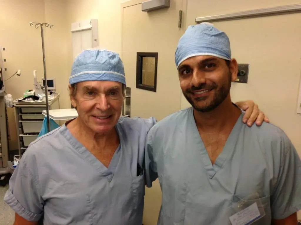 Dr Jack Zoumaras with Dr. Aston